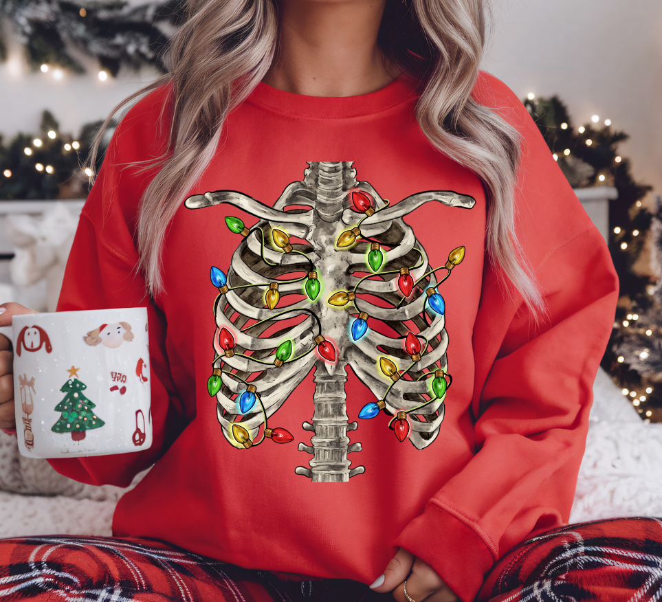 Christmas Rib Cage DTF
