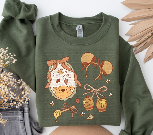 Coquette Fall Bear #2 DTF