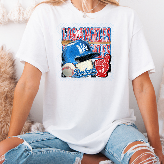 LAD Baseball Helmet DTF