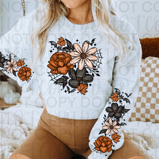 Floral Fall Bats DTF