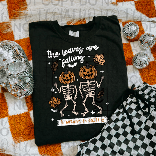 Autumn Is Calling (White Words) DTF