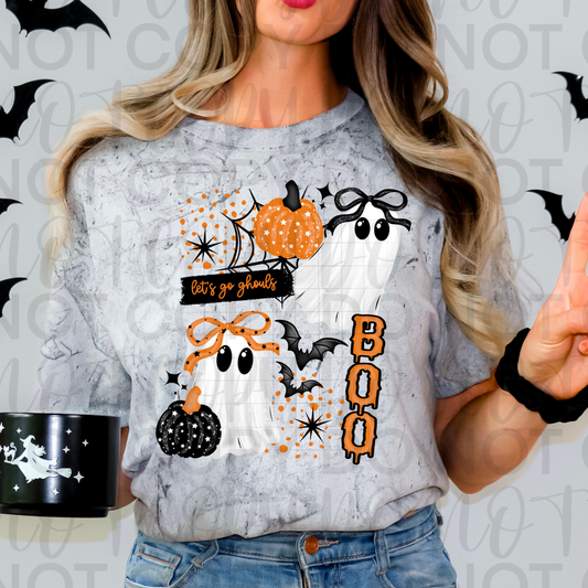 Boo Ghost Collage DTF