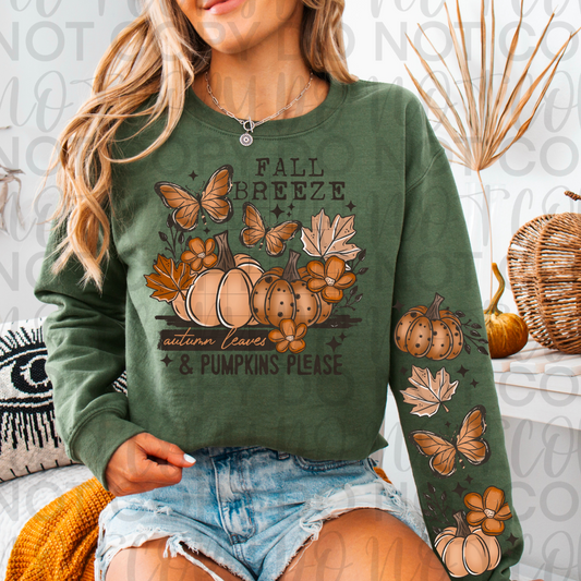 Fall Breeze Autumn Leaves DTF