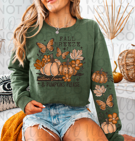 Fall Breeze Autumn Leaves Sleeve DTF (Set of 2)