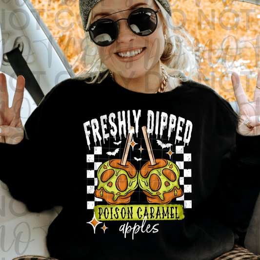 Freshly Dipped (White Words) DTF