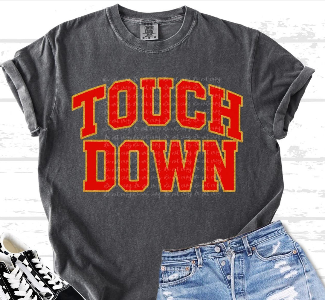 Red Touchdown DTF