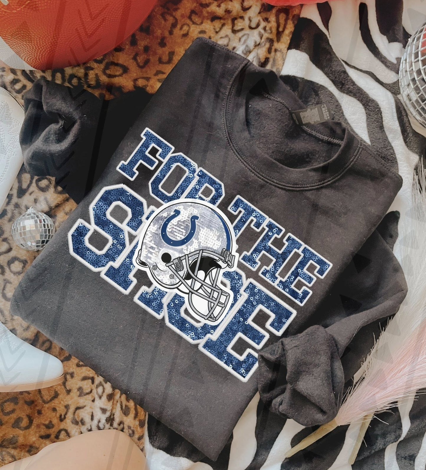 For The Shoe Faux Sequins DTF