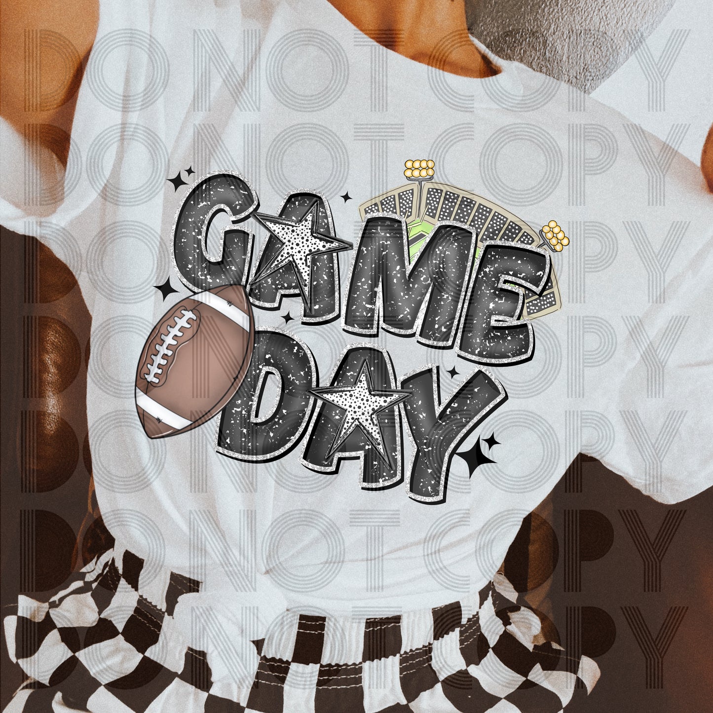 Game Day (Silver Outline) DTF