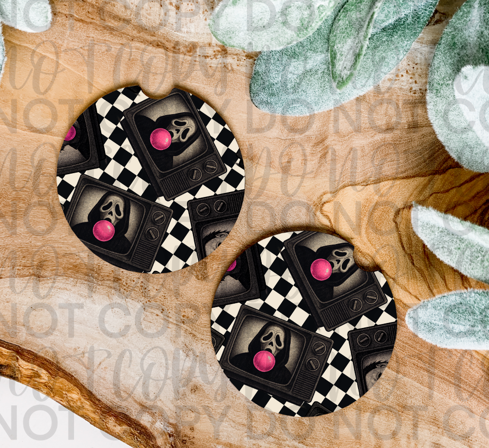 GF Bubble Gum Car Coasters