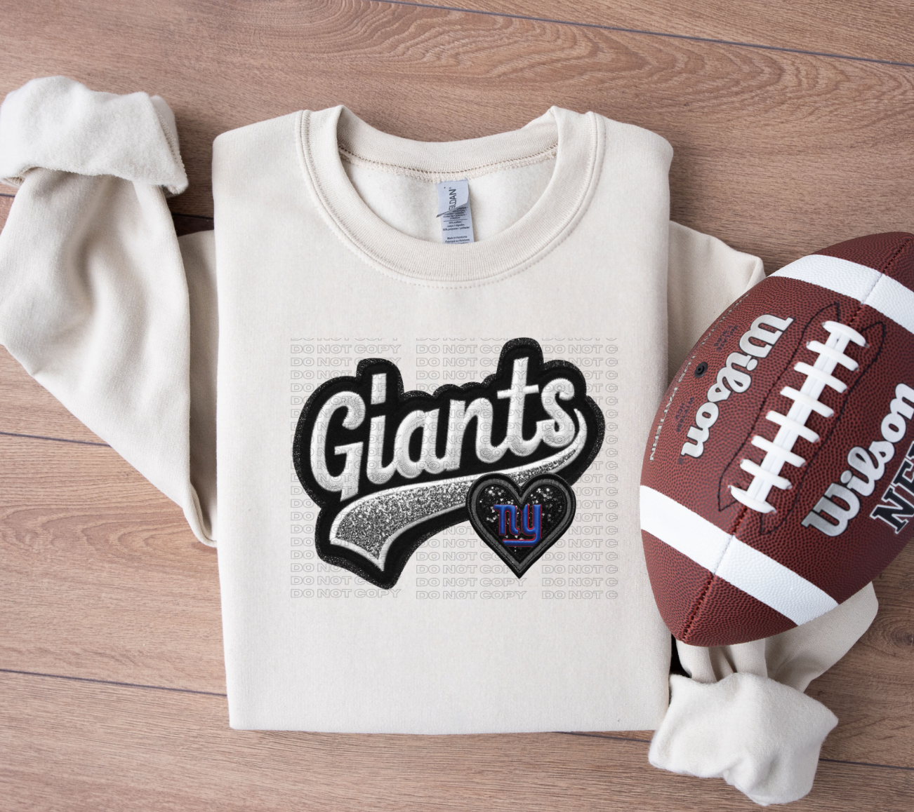 Varsity Giants Faux Embroidery DTF