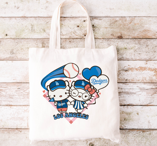Baseball Couple Tote Bag