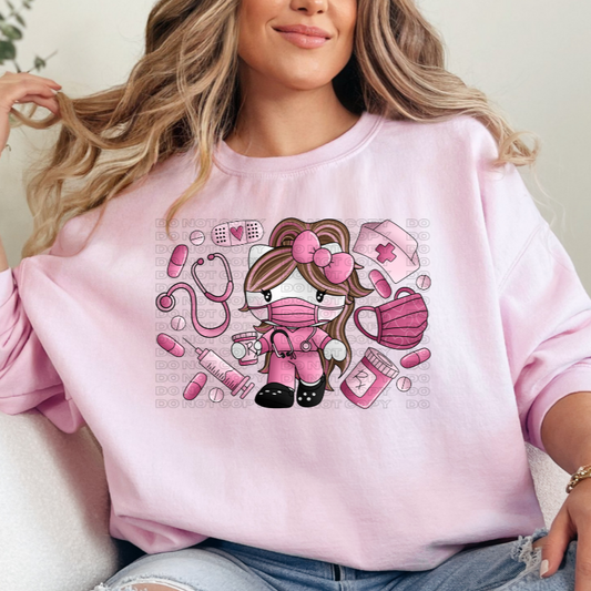 HK Pink Nurse DTF