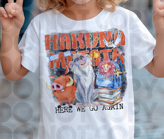 Hakuna Here We Go Again DTF