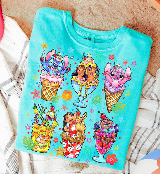 Ice Cream Blue Monster DTF