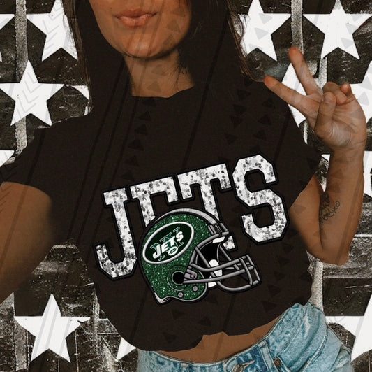 Jet Faux Embroidery DTF