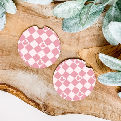 Checkered Car Coasters