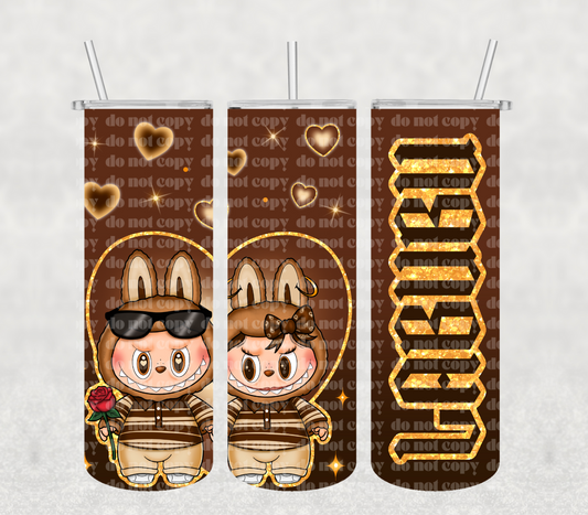 Chicano Monster Couple Tumbler