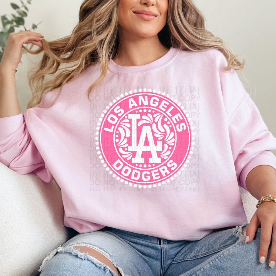 Los Angeles Pink Talavera DTF