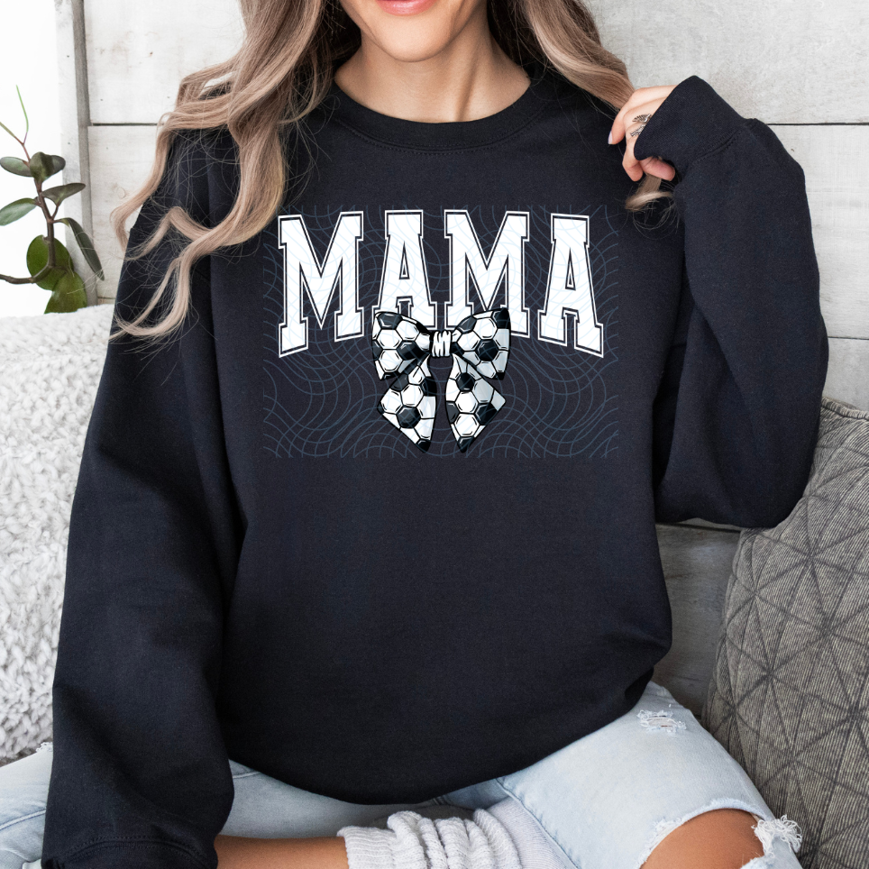 Mama Soccer Bow DTF
