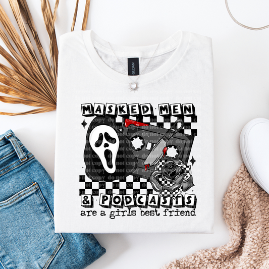 Masked Men And Podcast DTF (Ghost)