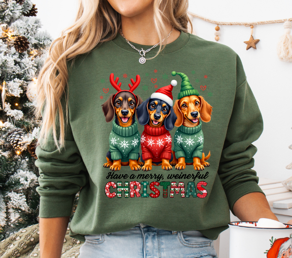 Merry Weinerful Christmas DTF