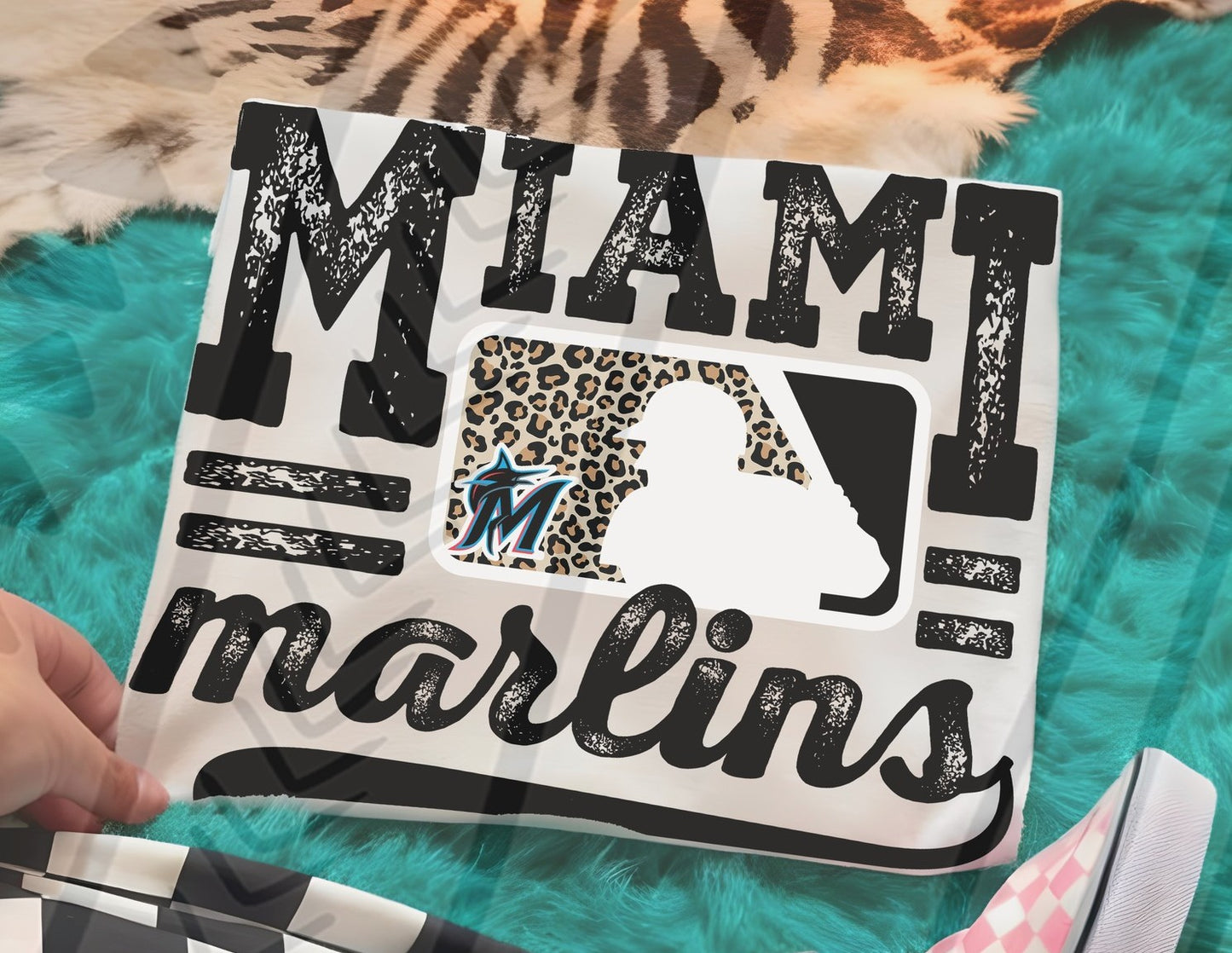 Miami Leopard Baseball DTF