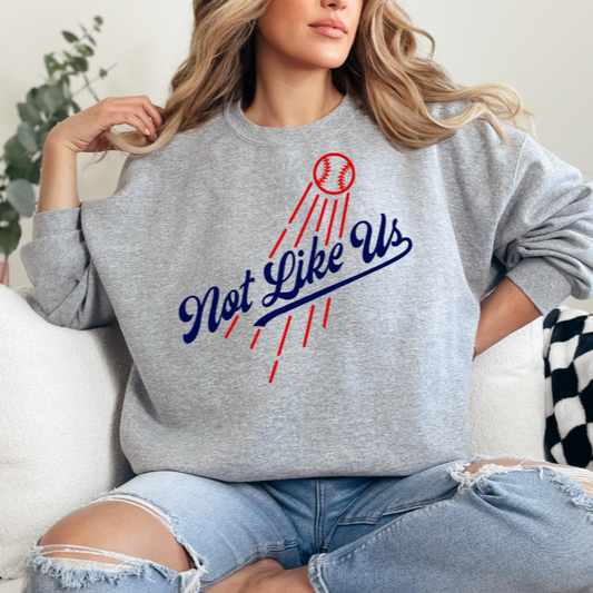 Not Like Us Cursive DTF