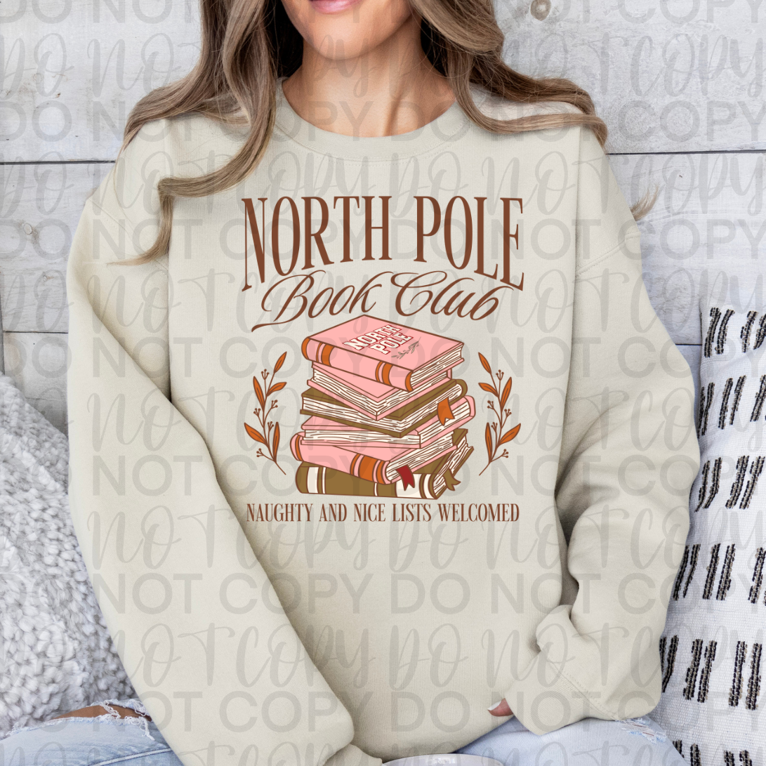 North Pole Book Club (Brown Words) DTF