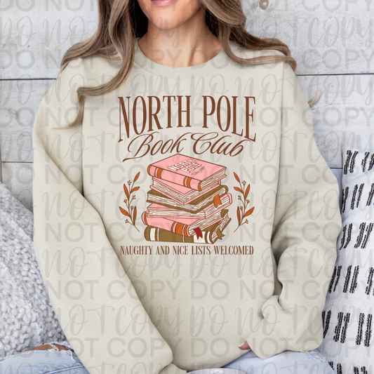 North Pole Book Club (Brown Words) DTF