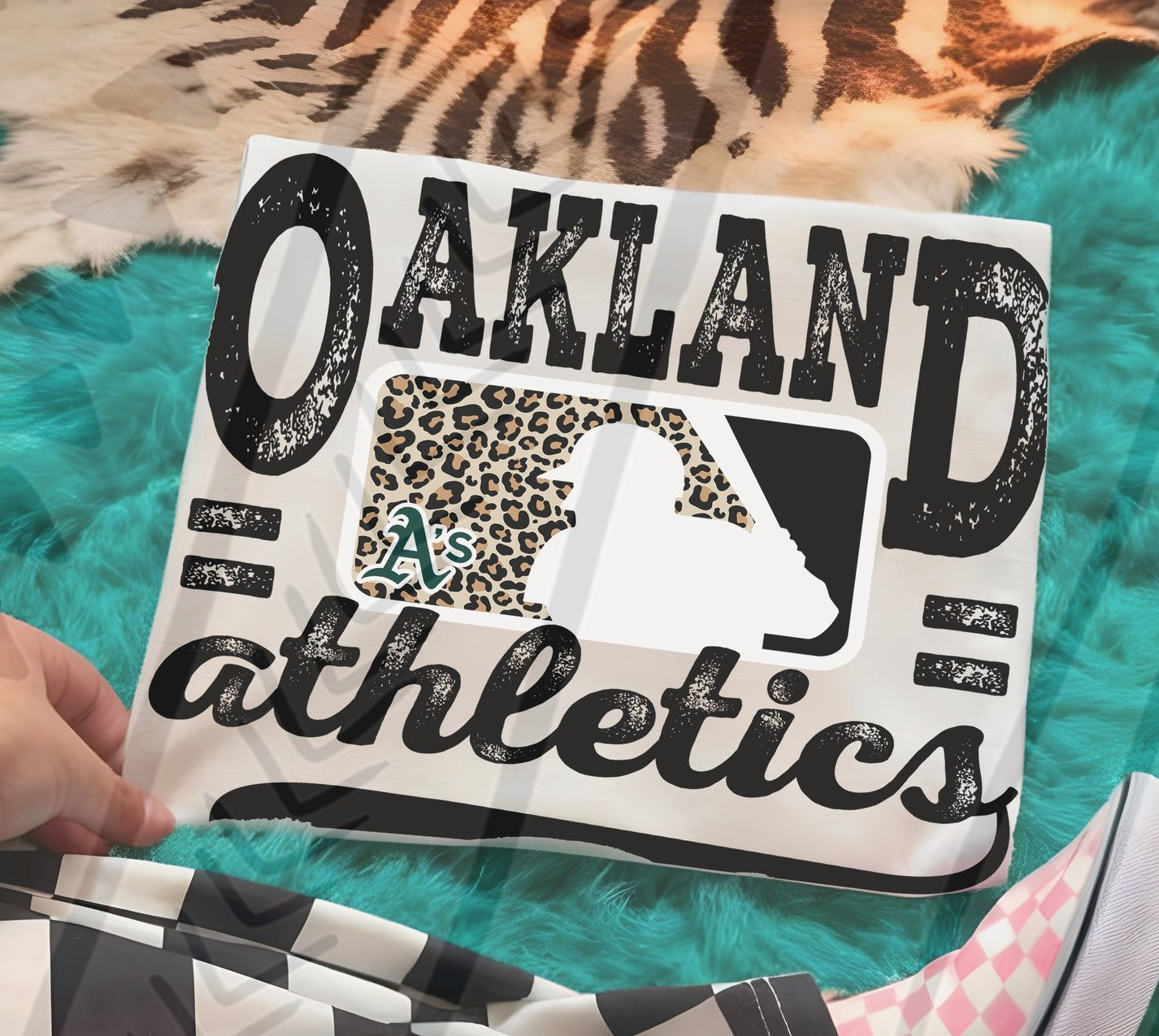 Oakland Leopard Baseball DTF