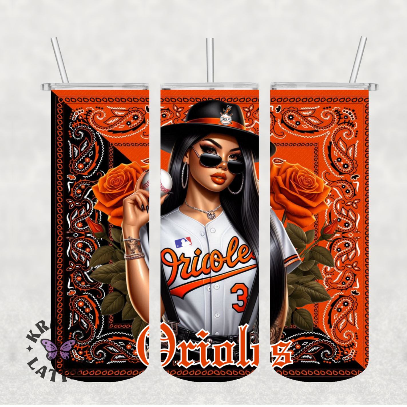Chicana Baseball Tumbler (Choose Your Team)