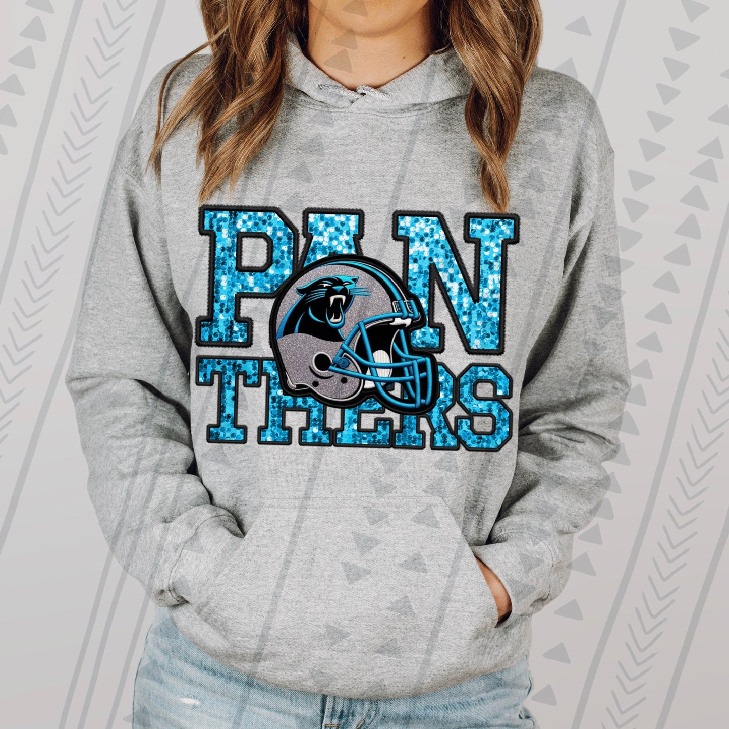 Panther Faux Embroidery DTF