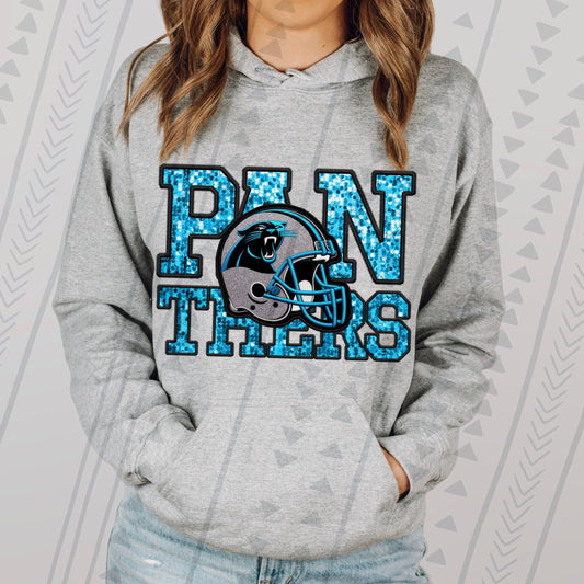Panther Faux Embroidery DTF
