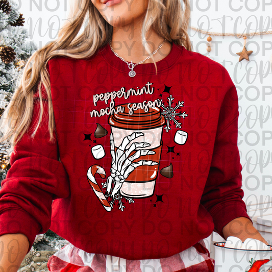 Skelly Peppermint Mocha Season DTF