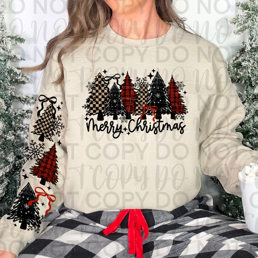 Plaid Trees Sleeve DTF (Set of 2)