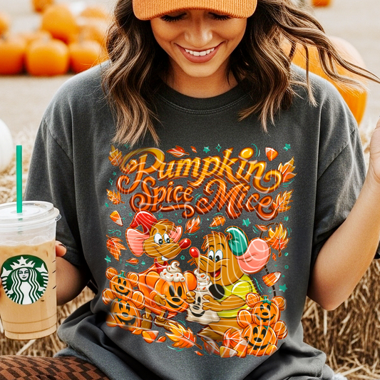 Pumpkin Spice Mice DTF