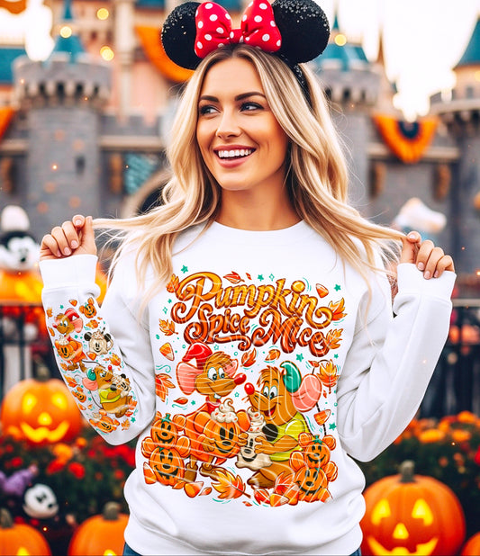Pumpkin Spice Mice Sleeve DTF (Set of 2)