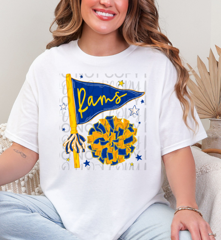 Rams Flag DTF