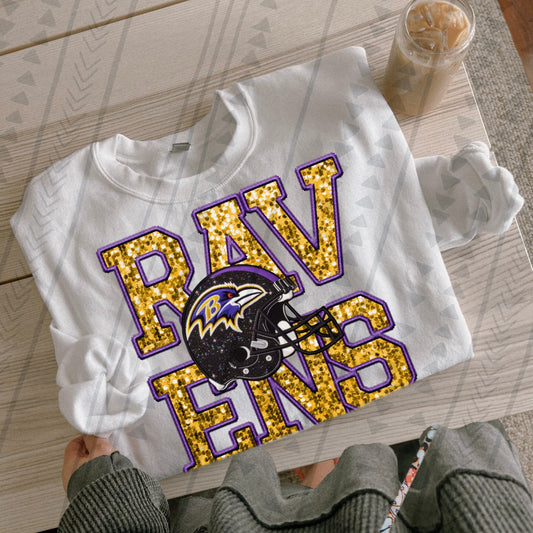 Raven Faux Embroidery DTF