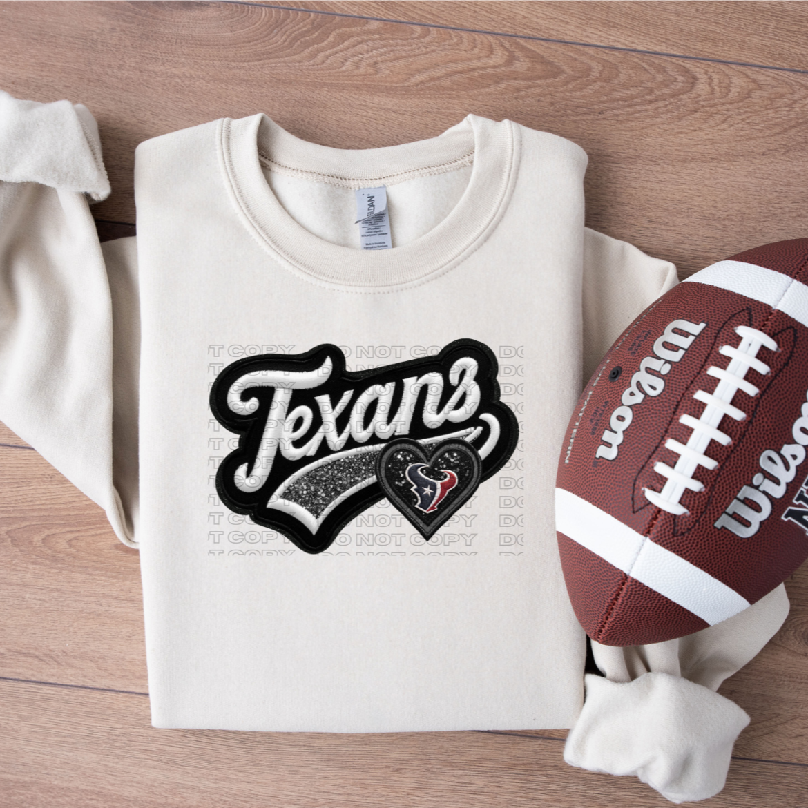 Varsity Texan Faux Embroidery DTF