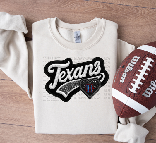 Varsity Texan (H) Faux Embroidery DTF