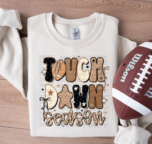 Touch Down Season Bows DTF