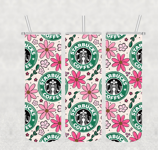SB Coffee FloralTumbler