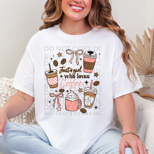 Girl Who Loves Coffee DTF