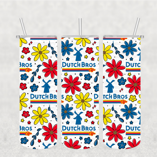 DB Coffee Floral Tumbler