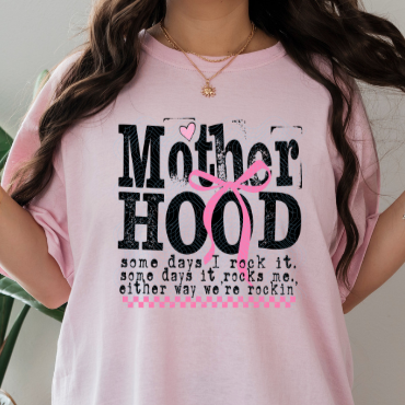Motherhood (Black Letters) DTF