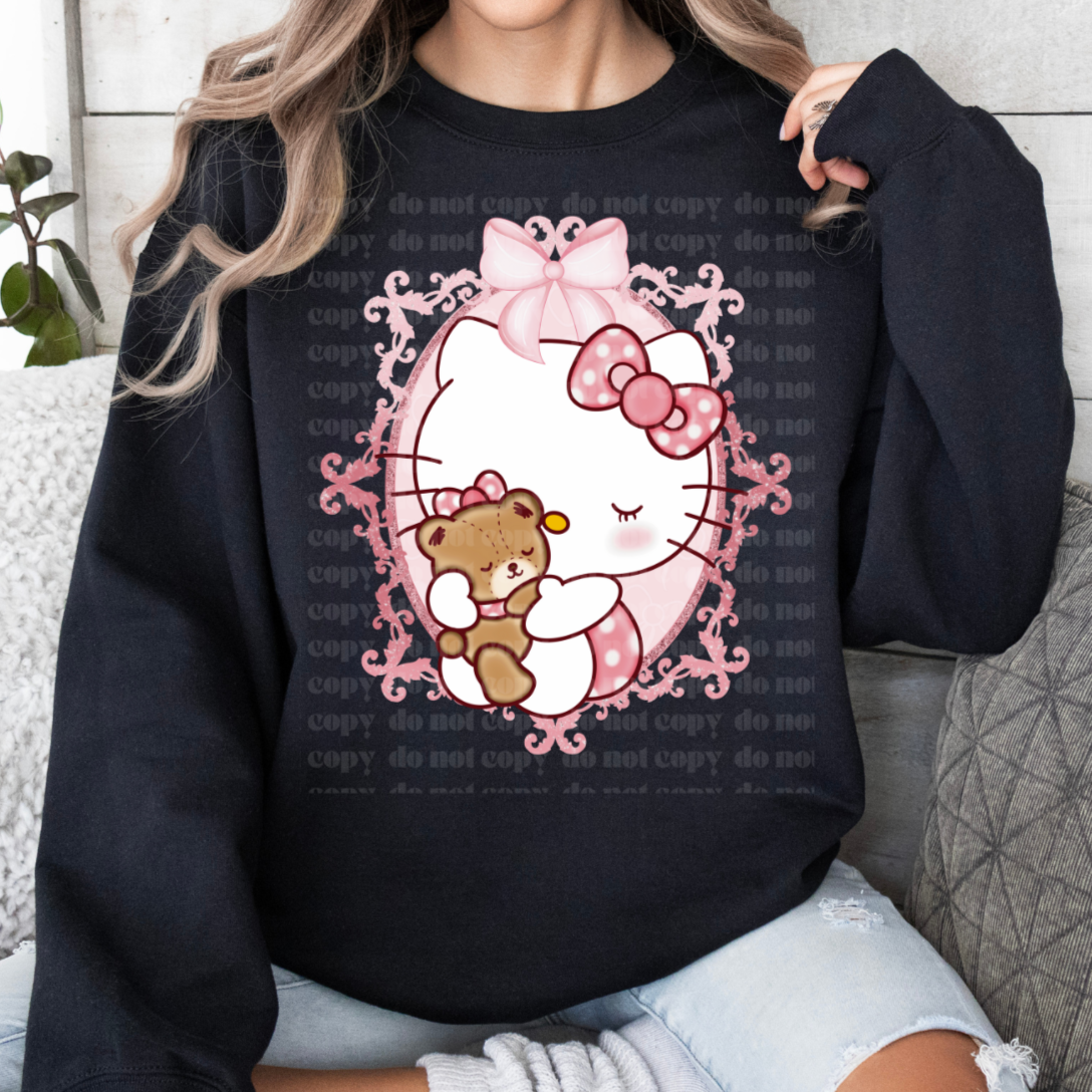 Coquette Teddy & Cat DTF