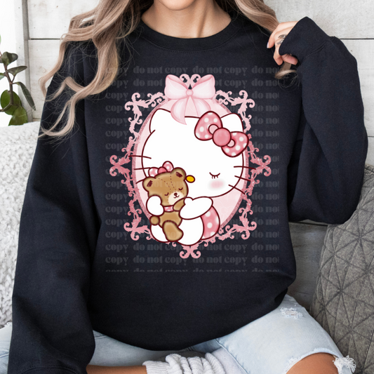 Coquette Teddy & Cat DTF