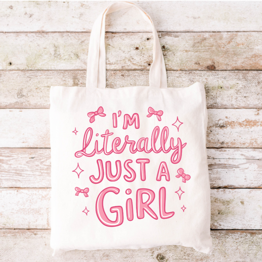Just A Girl Tote Bag