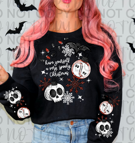 Very Spooky Christmas (White Words) DTF